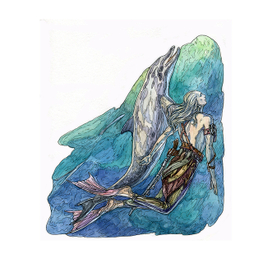 Иллюстрация к сказке Павла Гигаури "Принц и Русалочка" книга ушла в печать художники Шестакова Екатерина, Шестаков М.