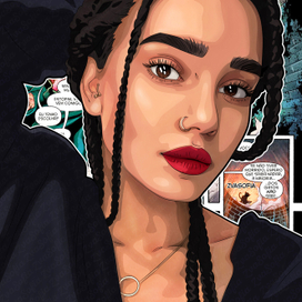 Комикс портрет 