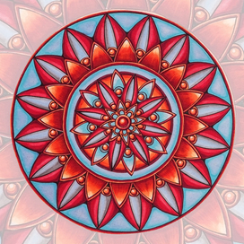 Красная мандала