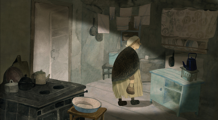 эскиз к мультфильму "Ленинградская молитва"