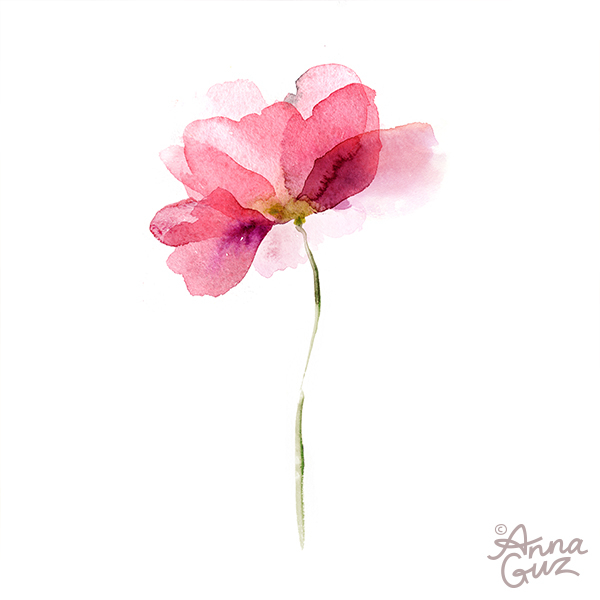 Розовый цветок