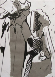 Набросок к произведению Эрнста Т.А. Гофмана "Дож и Догаресса"