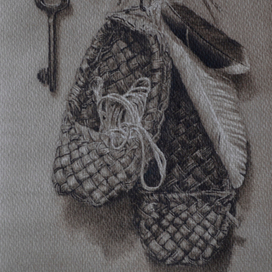 Лапти на верёвочке