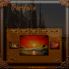 Макет для сайта портфолио