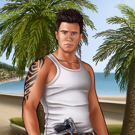 Иллюстрация в стиле игры ГТА (3)