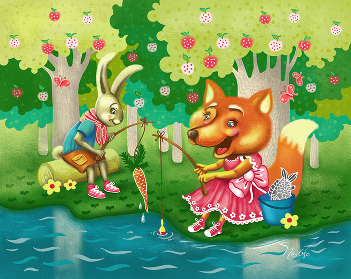 Лисичка и Зайчик