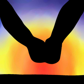 вдвоем на закате