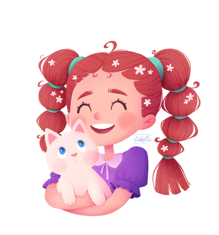 Девочка и ее пушистое счастье