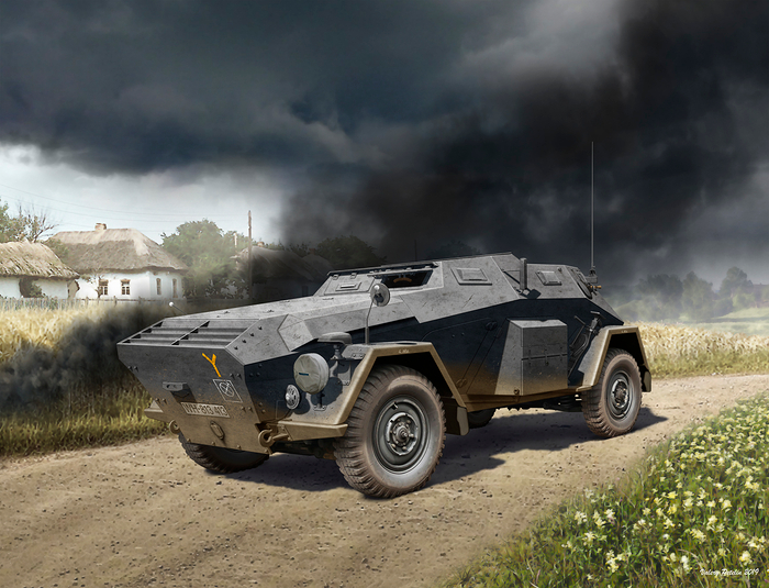 Sd.Kfz. 247 Ausf. B (box art for ICM)