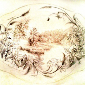 Проект росписи подноса