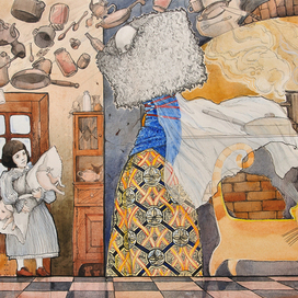 Иллюстрация к сказке Л.Кэролла "Алиса в стране чудес"