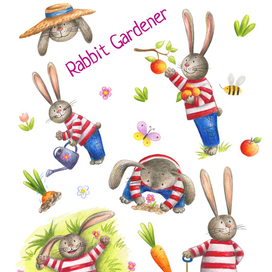 Кролик садовник