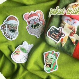 Новогодние стикеры 