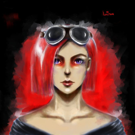 Девушка-байкер