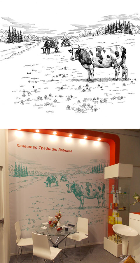 Иллюстрация для выставочной экспозиции