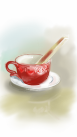 из красного набора.