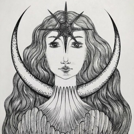 Иллюстрация к произведению А. С. Пушкина, Сказка о царе Салтане. Царевна Лебедь