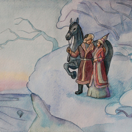 иллюстрация к казахской сказке