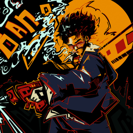 "Ковбой бибоп" фан-арт