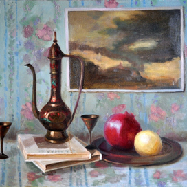 натюрморт с гранатом