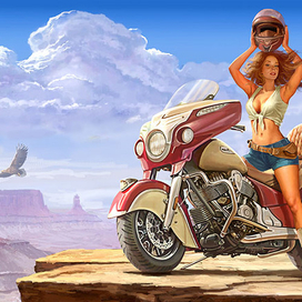 Роскошный мотоцикл "ИНДИАН" Indian Roadmaster Classic