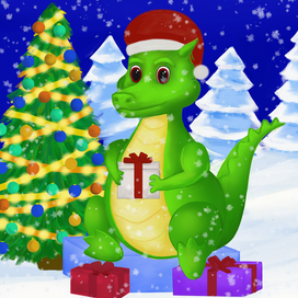 Новогодний дракон