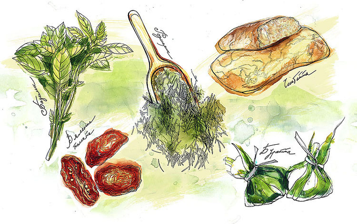 Иллюстрации для журнала Taste