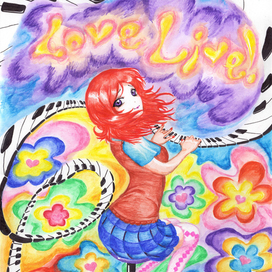 иллюстрация по мотивам аниме "Love live!"