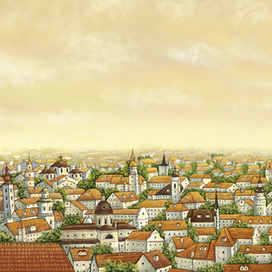 иллюстрация для билборда рекламы чешского пива 