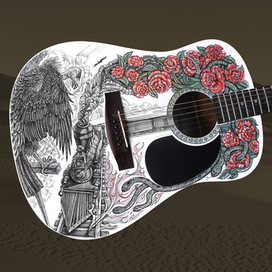 Роспись гитары
