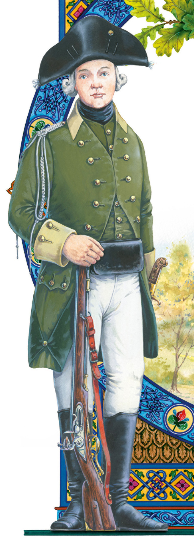 Фрагмент шмуцтитула. Рядовой 1-го Егерского полка