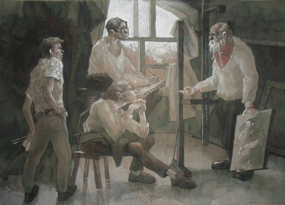 Старый художник