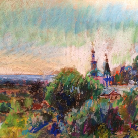 Вид из парка Пушкино град Владимир