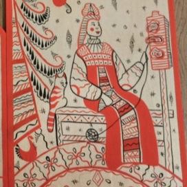 Мезенская роспись