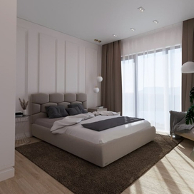 Современная спальня с элементами классики