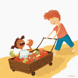 Спешим к бабушке готовить шарлотку