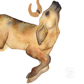 Акварельные коровки