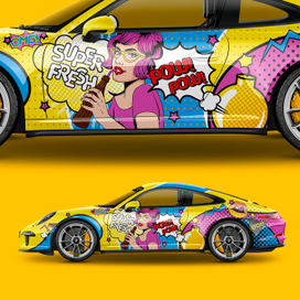 Дизайн для оклейки авто