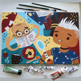 Холсты, постеры