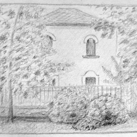 Зарисока напротив отеля