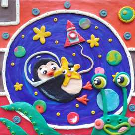 Пингвин-космонавт