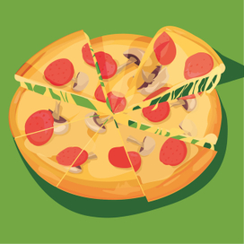 Вкусненькая пицца