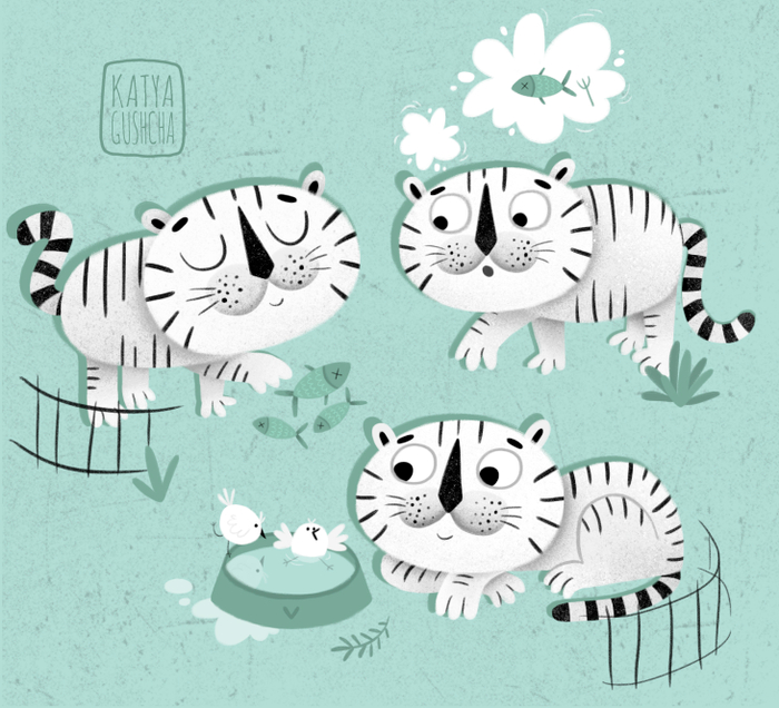 Белые кошки