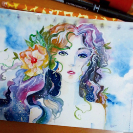 эскиз "Русалка"