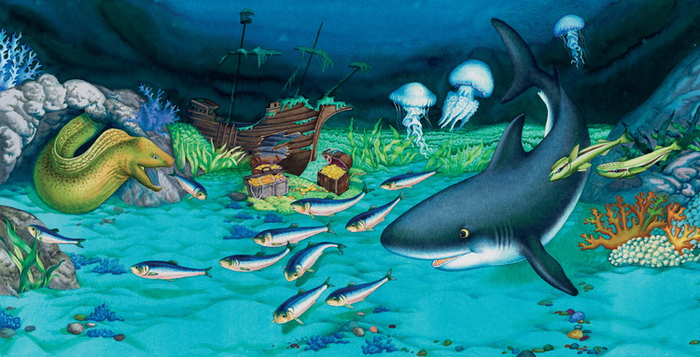 разворот к книге"плаваем в морях"