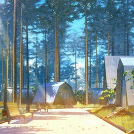 Утро в пионер лагере