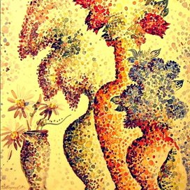 Иллюстрация. Вечерний свет. Натюрморт