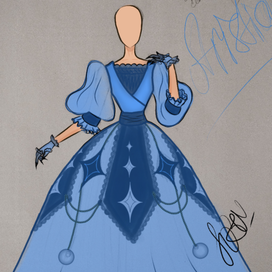 Дизайн платье средневековья 