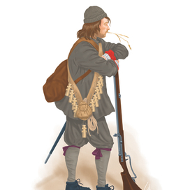 МУШКЕТЕР ВРЕМЁН ГРАЖДАНСКОЙ ВОЙНЫ В АНГЛИИ