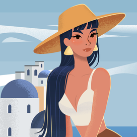 На острове Санторини